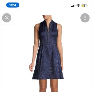 COPY - Lily Pulitzer Franco dress navy lagoon jacquard print FREE GIFT with pur…